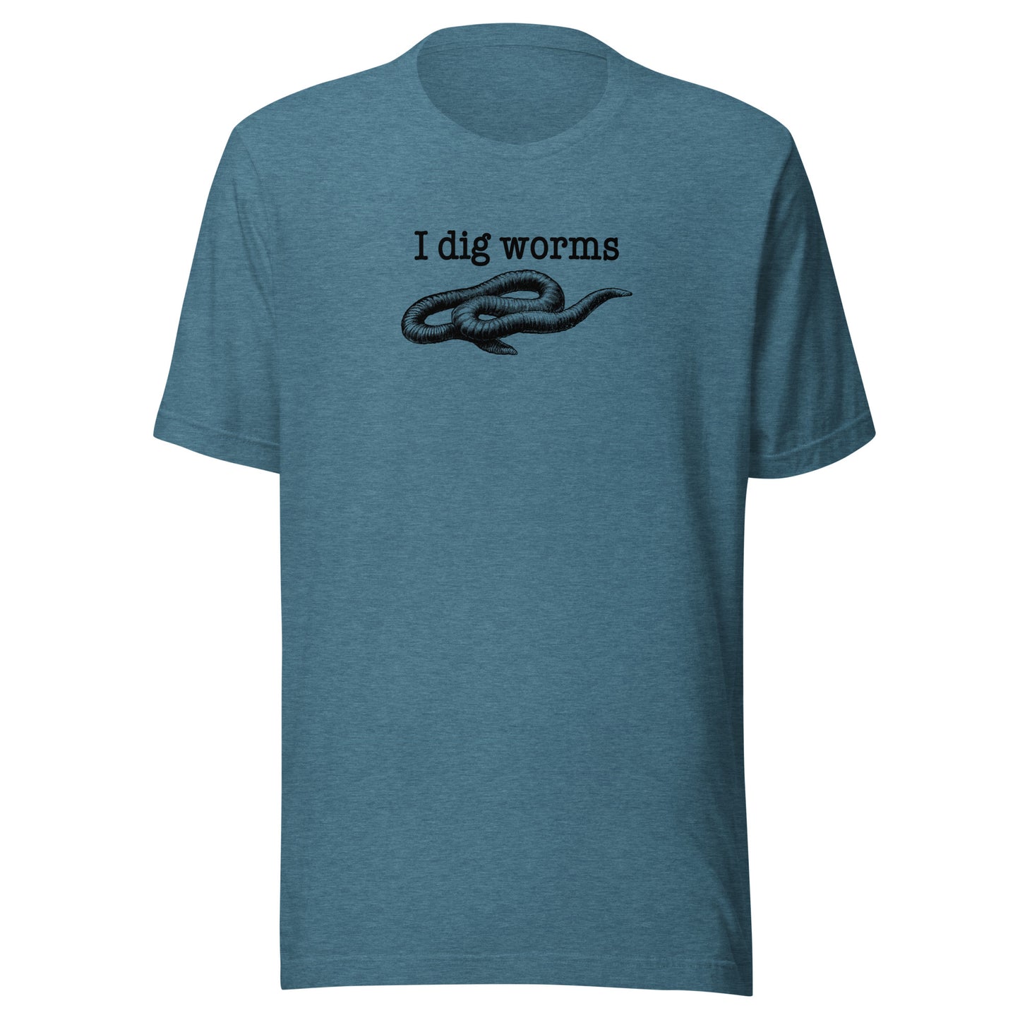 Retro I dig worms Unisex t-shirt