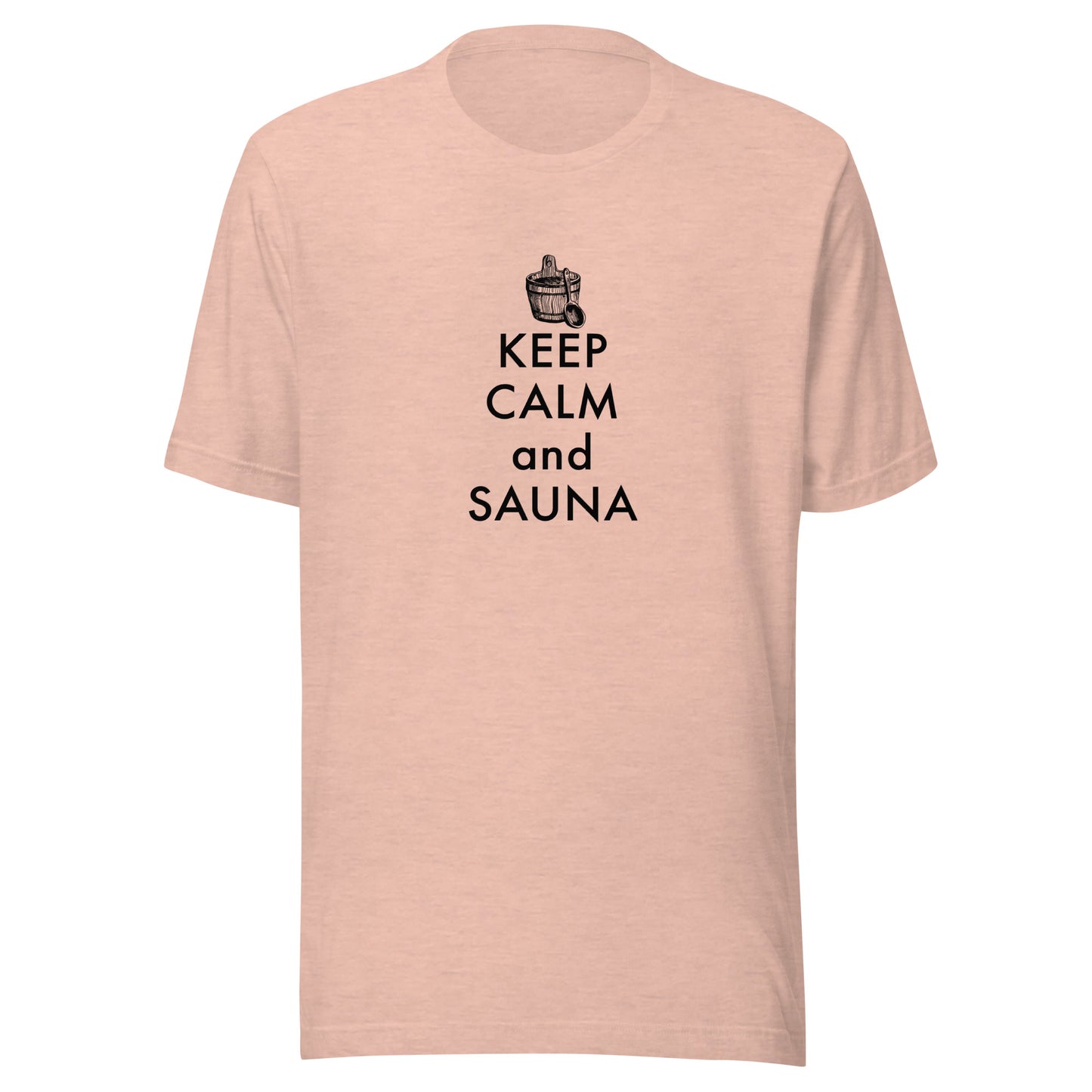 Retro keep Calm and Sauna Unisex t-shirt