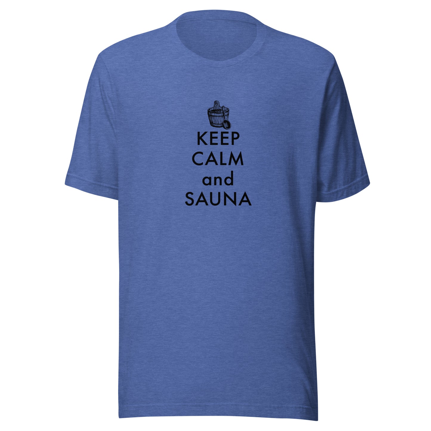 Retro keep Calm and Sauna Unisex t-shirt