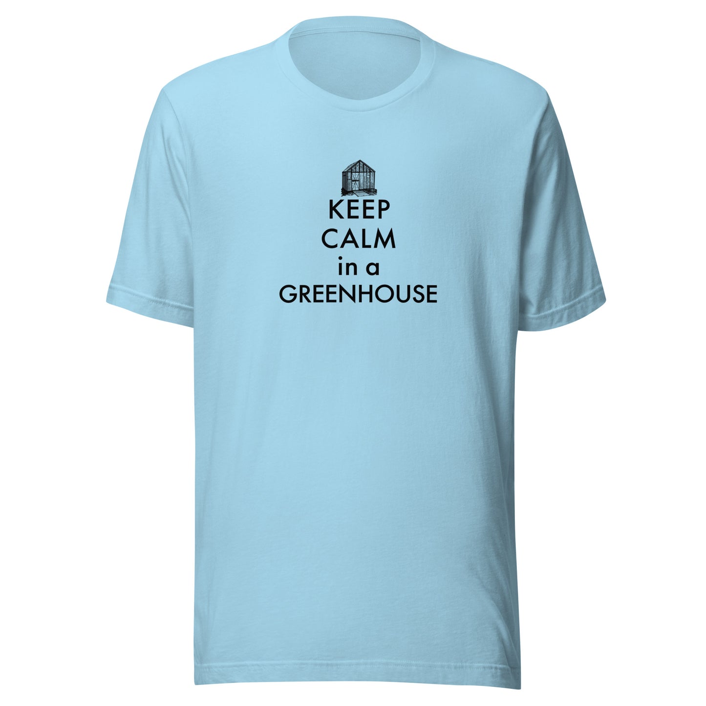 Retro Keep Calm in a Greenhouse Unisex t-shirt