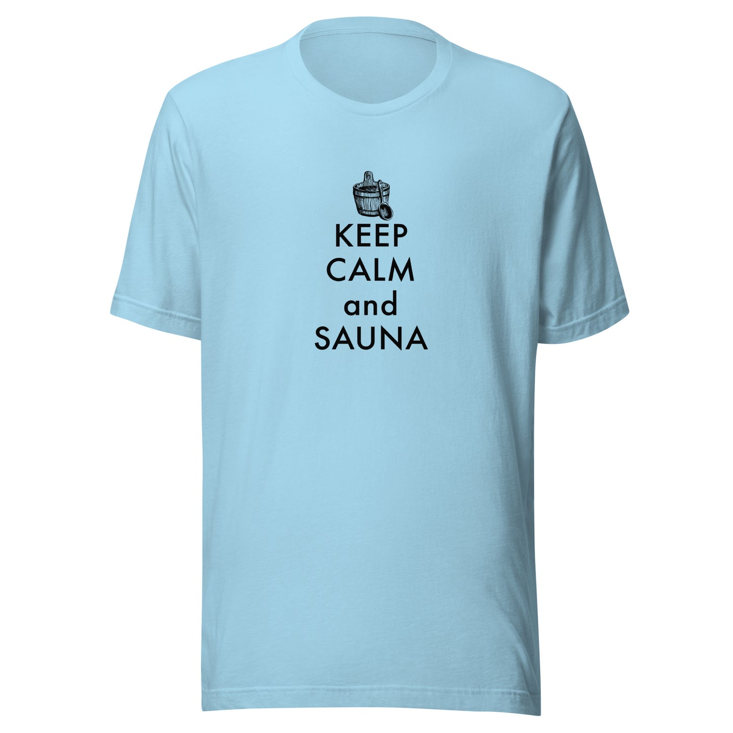 Retro keep Calm and Sauna Unisex t-shirt