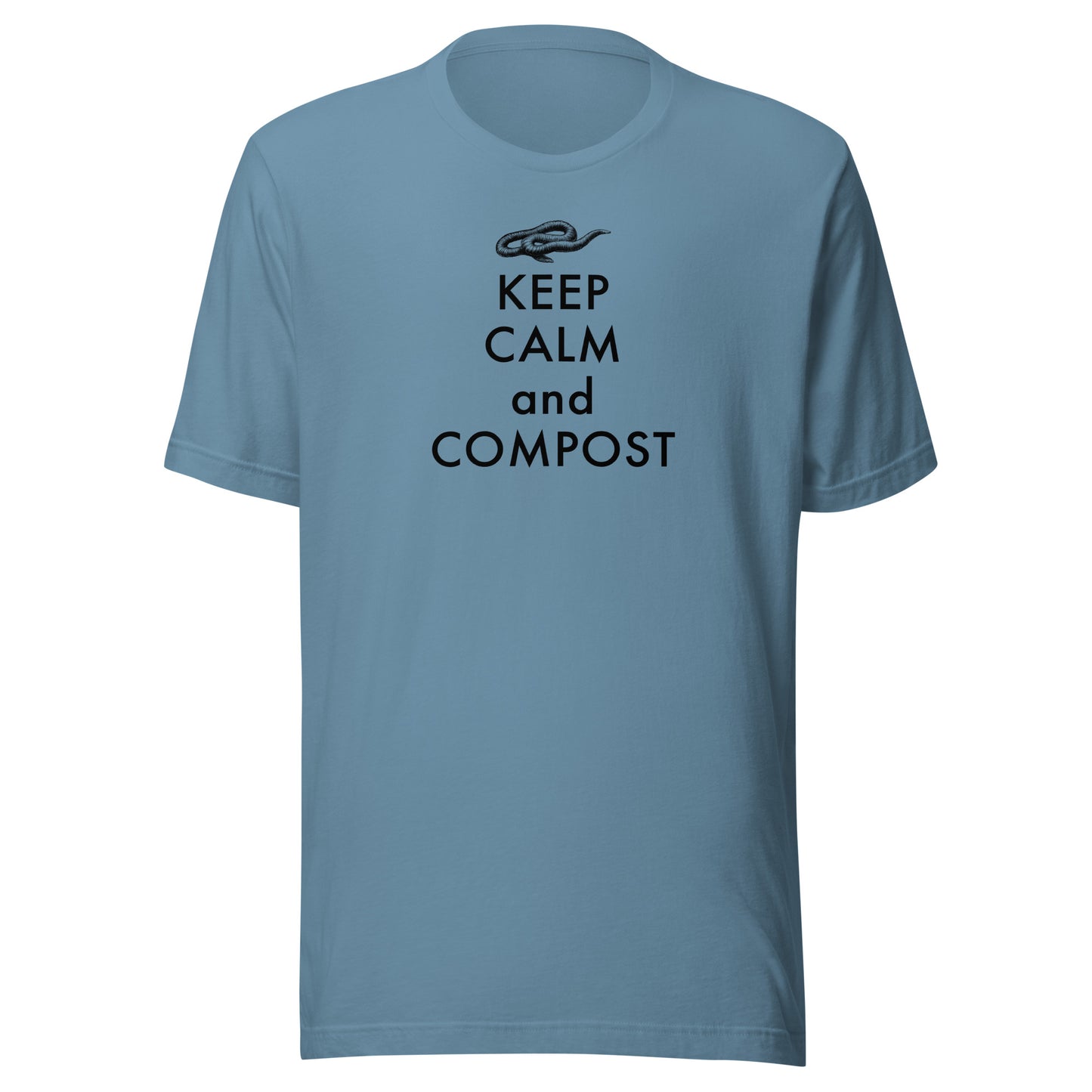 Retro Keep Calm and Compost Unisex t-shirt