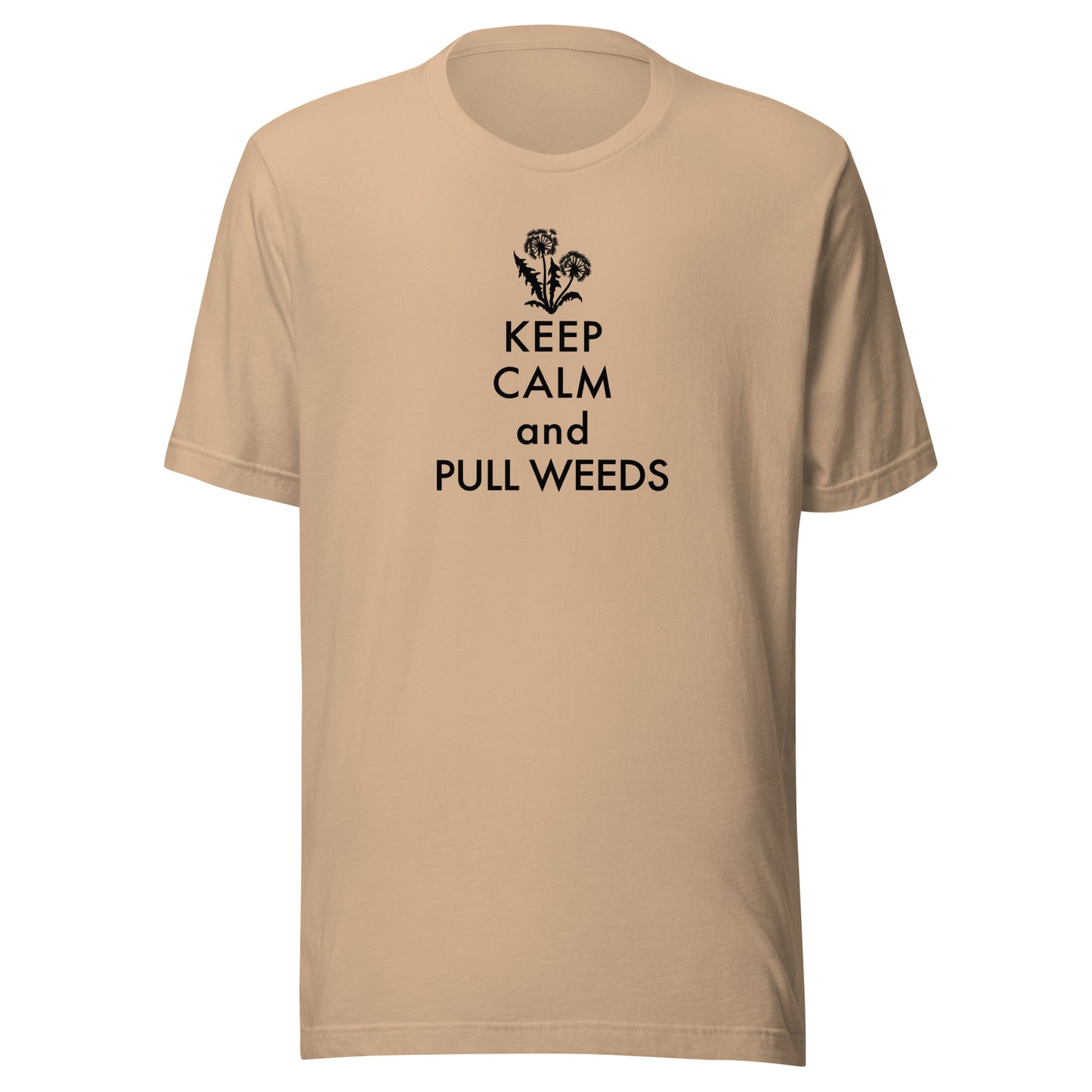 Retro Keep Calm and Pull Weeds Unisex t-shirt