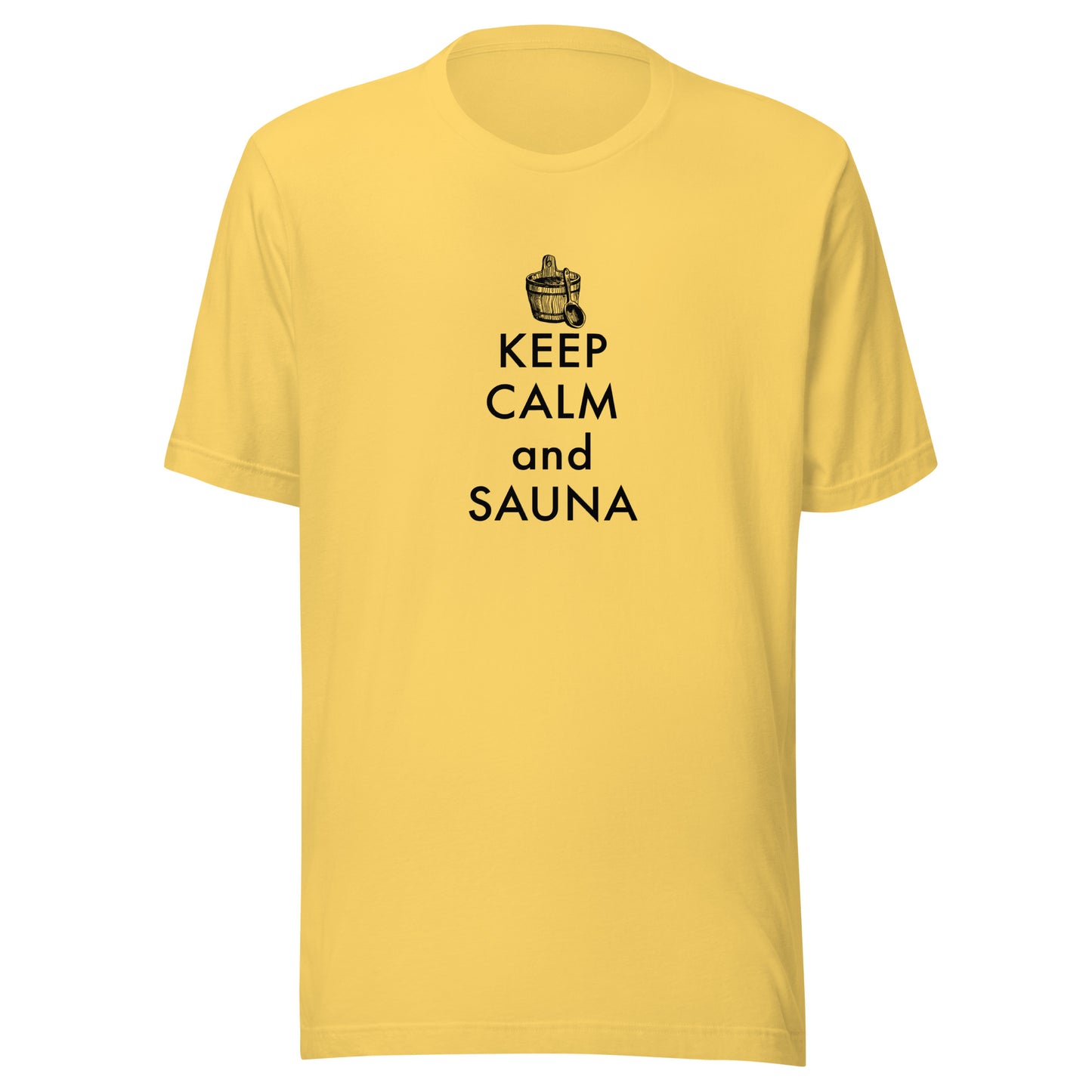 Retro keep Calm and Sauna Unisex t-shirt